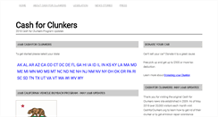 Desktop Screenshot of cashforclunkers.org